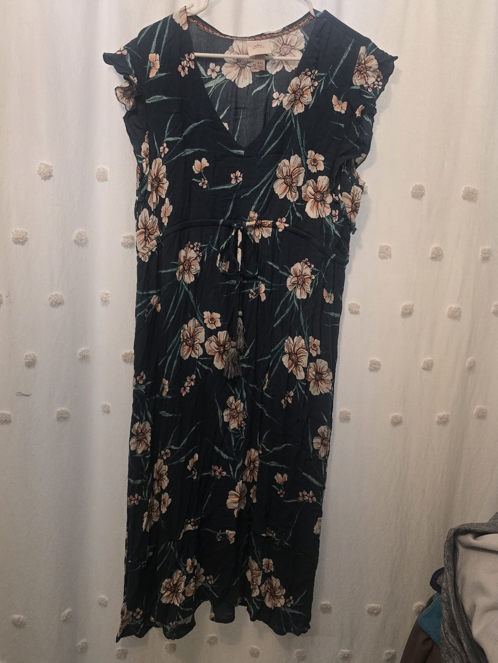 Womens Knox Rose Floral V-Neck Maxi Dress in Green Size Xxl